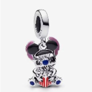 Disney Stitch Popcorn charm S925 Sterling Silver